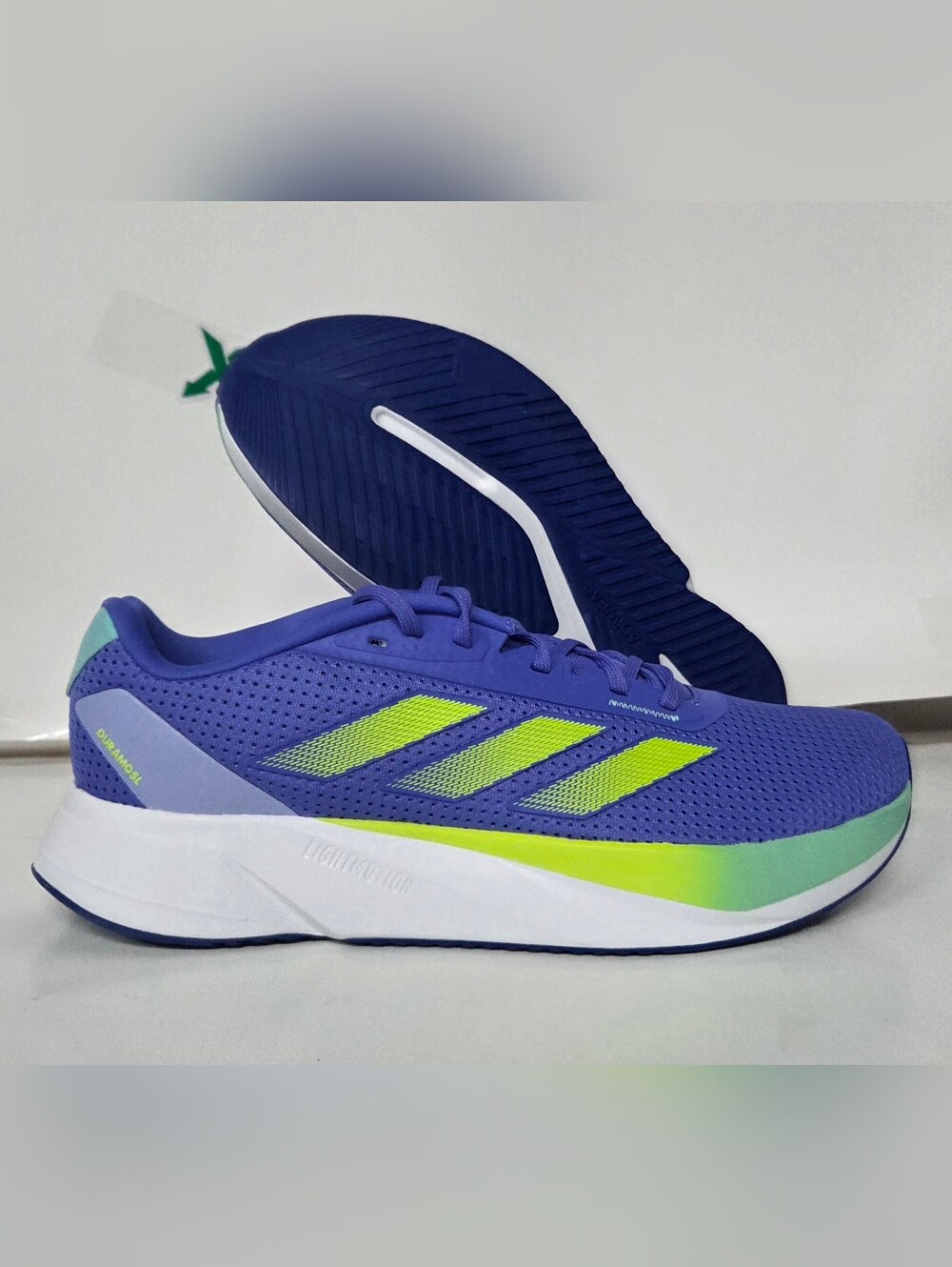 Adidas Duramo SL Mens 11 Running Shoes Cobalt Blue purple yellow NEW!!